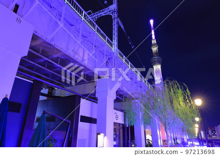 Night Sky Tree and Tokyo Mizumachi Night Sky Tree and Tokyo Mizumachi 97213698