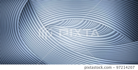 3D渲染銀色彎曲線條高端抽象質感紋理背景 3D渲染銀色彎曲線條高端抽象質感紋理背景 97214207