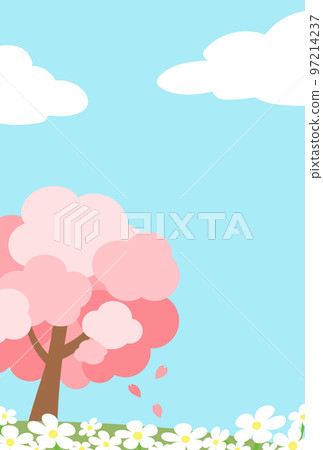 Background illustration_cherry background Background illustration_cherry background 97214237