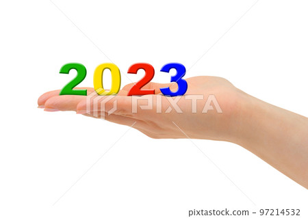 Numbers 2023 in hand 97214532