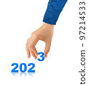 Numbers 2023 and hand 97214533