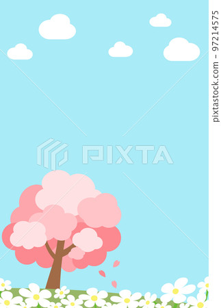 Background illustration_cherry background 97214575