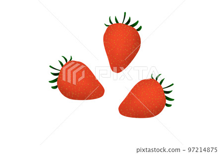 Strawberry illustration white background Strawberry illustration white background 97214875