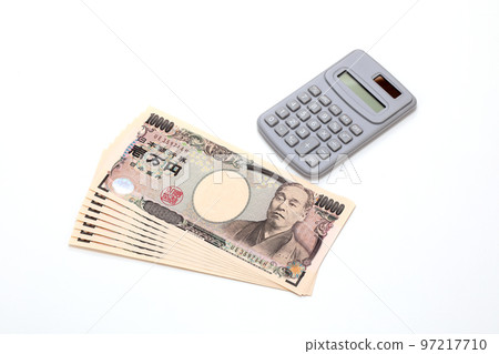 鈔票和計算器 鈔票和計算器 97217710