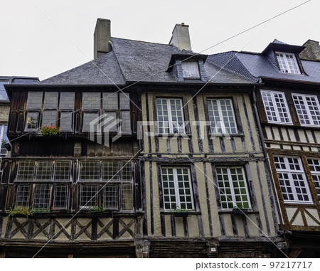Vintage architecture of Dinan, Brittany, France 97217717