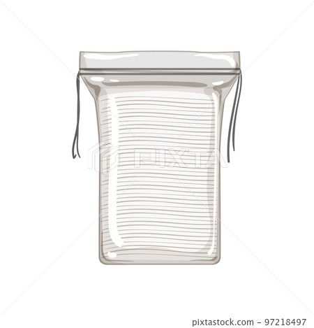 skin cotton pad cartoon vector illustration 97218497