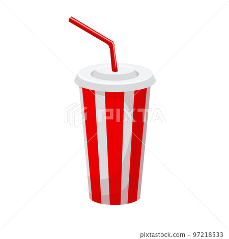 drink soda fast food cartoon vector illustration 97218533