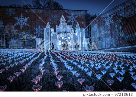 Illuminations at Ashikaga Flower Park Hikari no Hana Niwa, Ashikaga City, Tochigi Prefecture 97218618