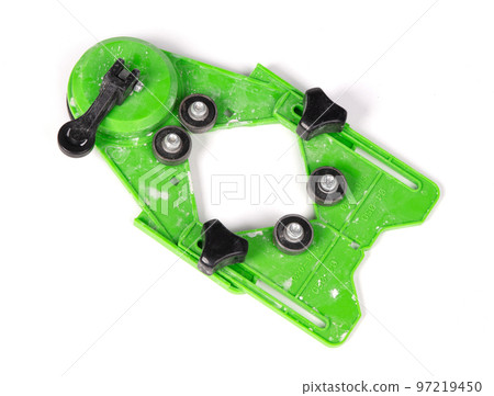 Green tool for drilling a hole in a tile 97219450