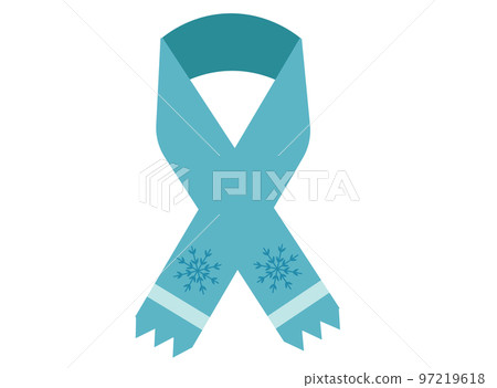 冬季圍巾。寒冷的天氣措施，保暖的衣服 97219618