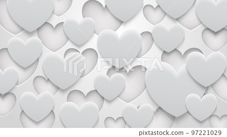 Background of holes and hearts with shadows Background of holes and hearts with shadows 97221029