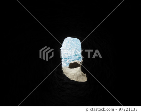 The sea seen from the cave 97221135