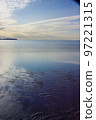 fukutsu city mirror sea sunset, sunset, reflection 97221315