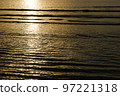 fukutsu city mirror sea sunset, sunset, reflection 97221318