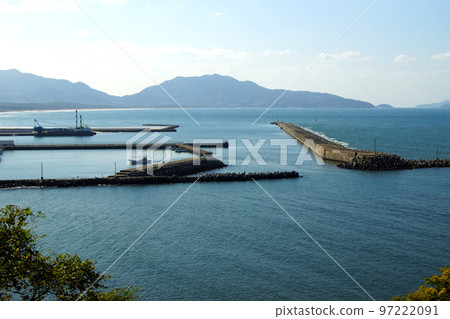 A view of Uomi Park, a tourist spot in Ashiya-cho, Onga-gun, Fukuoka Prefecture, Hibikinada and Genkai-nada 97222091
