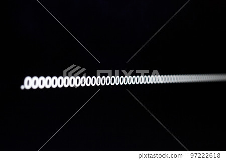 Zeroes on the black screen. 97222618