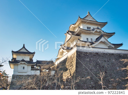 伊賀上野城的自然風光和藍天（三重縣伊賀市的旅遊景點） 97222841