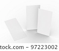 Brochure template empty Brochure mockup set white background 97223002