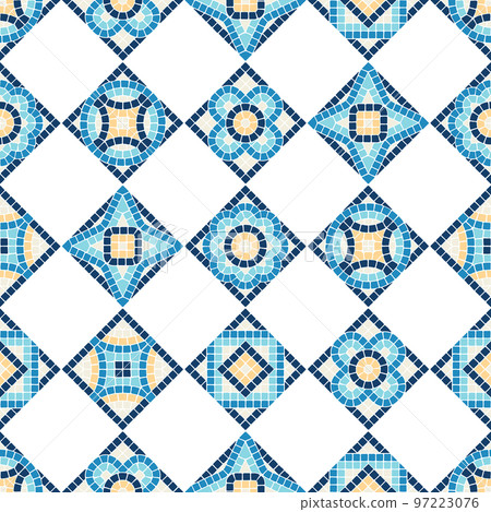 Ancient mosaic seamless pattern. Decorative antique stone ornament. Ancient mosaic seamless pattern. Decorative antique stone ornament. 97223076