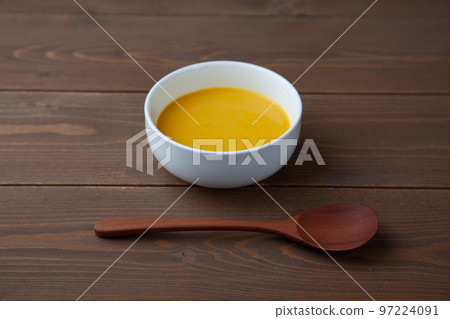 Pumpkin potage soup table 97224091