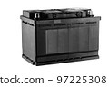 Car battery isolated on white background. 97225308