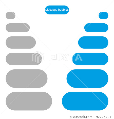 Bubble message design template for chat or... - Stock Illustration ...