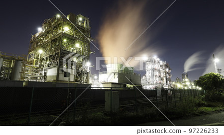 Factory night view at Kawasaki Industrial Complex Chidoricho Yard Factory night view at Kawasaki Industrial Complex Chidoricho Yard 97226233
