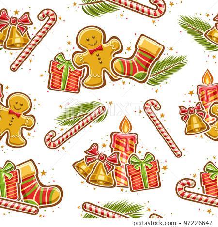 Vector Christmas seamless pattern 97226642