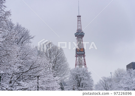 札幌大通隆冬雪景 97226896