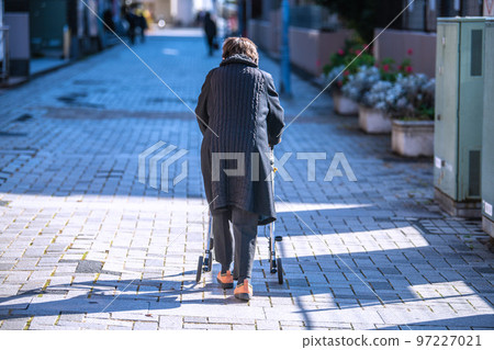 Yokohama cityscape in Japan: Aging society = in Yokohama city 97227021