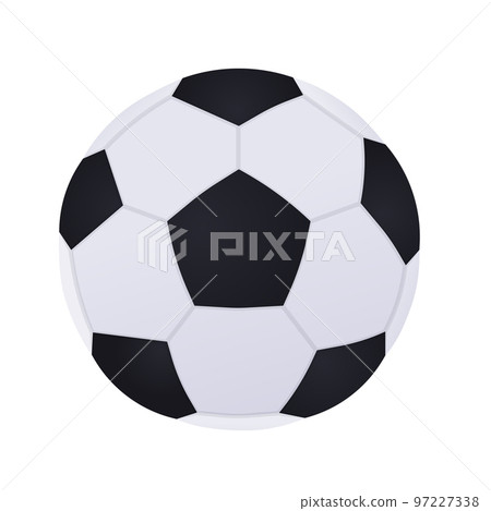 Soccer ball - modern flat design style single isolated image 97227338