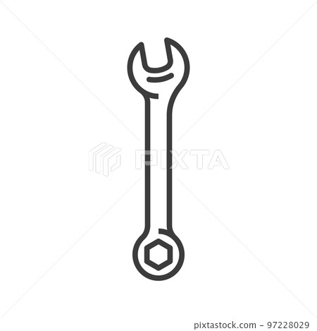Hand tool spanner isolated adjustable hole wrench outline icon. Vector fixing and maintenance object, mechanic carpentry gear, fitter tool. Adjustable wrench carpentry instrument hand spanner Hand tool spanner isolated adjustable hole wrench outline icon. Vector fixing and maintenance object, mechanic carpentry gear, fitter tool. Adjustable wrench carpentry instrument hand spanner 97228029