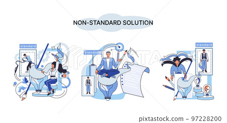 Solution solving problem metaphor, answer to question or creativity idea and innovation help business success Solution solving problem metaphor, answer to question or creativity idea and innovation help business success 97228200