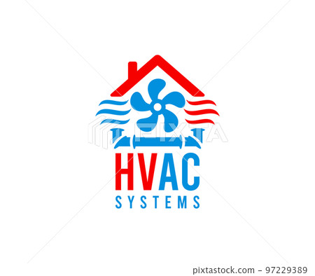 Heating, ventilation, and air conditioning, hvac systems, logo design. Construction, repair and installation of air conditioners and ventilation system, vector design and illustration Heating, ventilation, and air conditioning, hvac systems, logo design. Construction, repair and installation of air conditioners and ventilation system, vector design and illustration 97229389