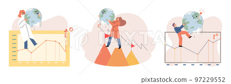 Global warming. High temperature and hot weather Earth. Climate change concept Global warming. High temperature and hot weather Earth. Climate change concept 97229552