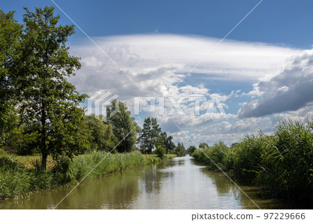 Bata Canal from a boat, Czechia / Slovakia 97229666