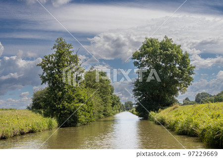 Bata Canal from a boat, Czechia / Slovakia 97229669