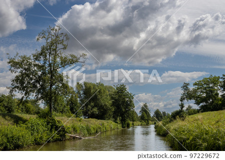 Bata Canal from a boat, Czechia / Slovakia 97229672