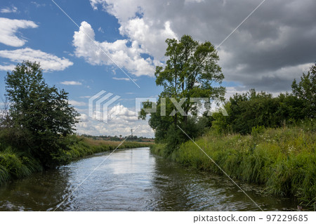 Bata Canal from a boat, Czechia / Slovakia 97229685