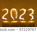 Happy new year 2023 - candles 97229767