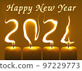 2024 Happy new year greetings card 97229773