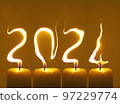 Happy new year 2024 - candles 97229774