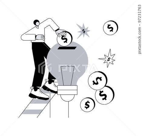 Venture investment abstract concept vector illustration. Venture capital, investment fund, startup financing process, angel investor, business growth, high-risk opportunity abstract metaphor. Venture investment abstract concept vector illustration. Venture capital, investment fund, startup financing process, angel investor, business growth, high-risk opportunity abstract metaphor. 97231763