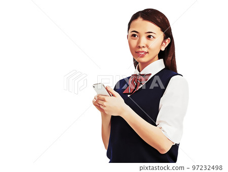 插圖來自一名女高中生的照片 97232498