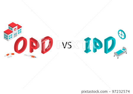 IPD or In Patient department compare with OPD or out patient department 97232574