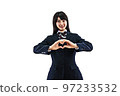 Illustration from a photo of a high school girl 97233532