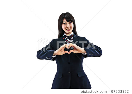 Illustration from a photo of a high school girl 97233532