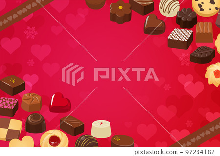 Stylish background frame with the image of Valentine 97234182