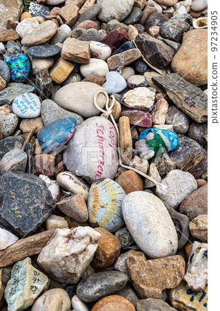 Cruz de Ferro, Cross of Iron on the road to Santiago de Compostela, Foncebadon, Spain 97234905
