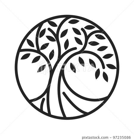 Tree Logo template Icon Illustration abstract Brand Identity 97235086